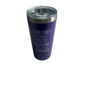 Motivational Purple Tumbler
